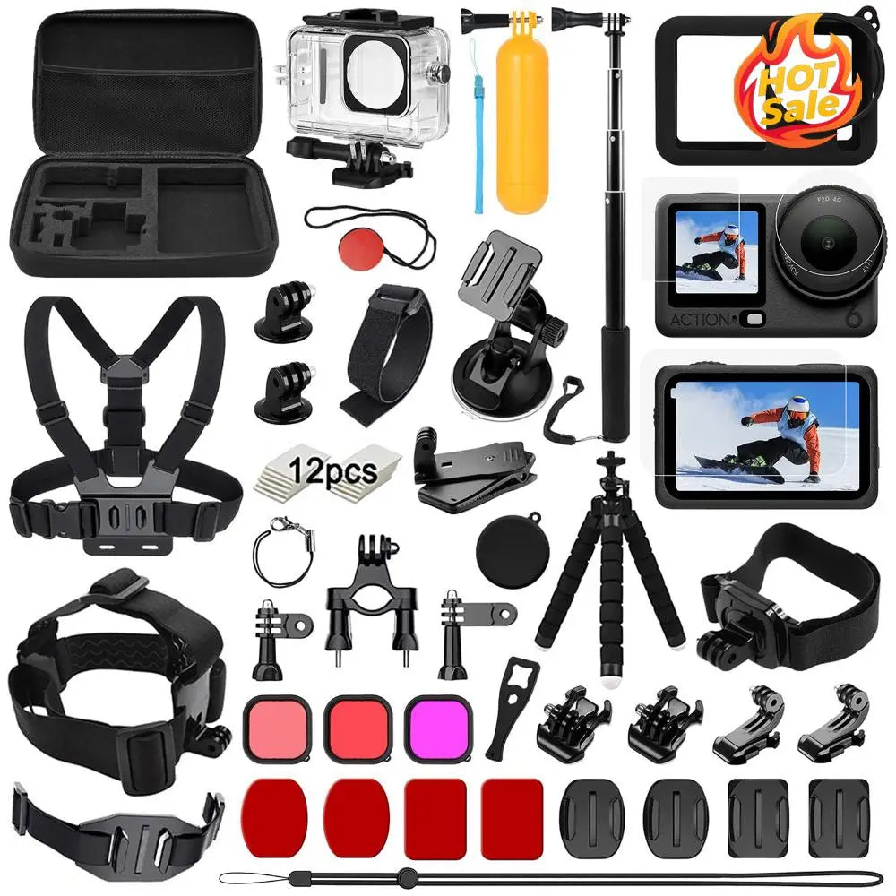 DJI Osmo Action 6 Accessories Kit – Housing, Straps & More