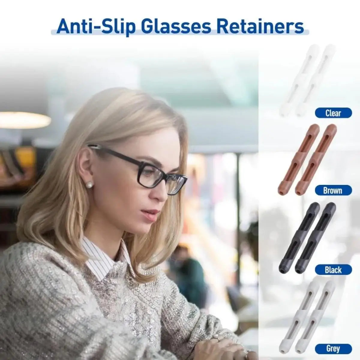 Silicone Glasses Ear Hooks Anti-Slip Grips 10/20pcs