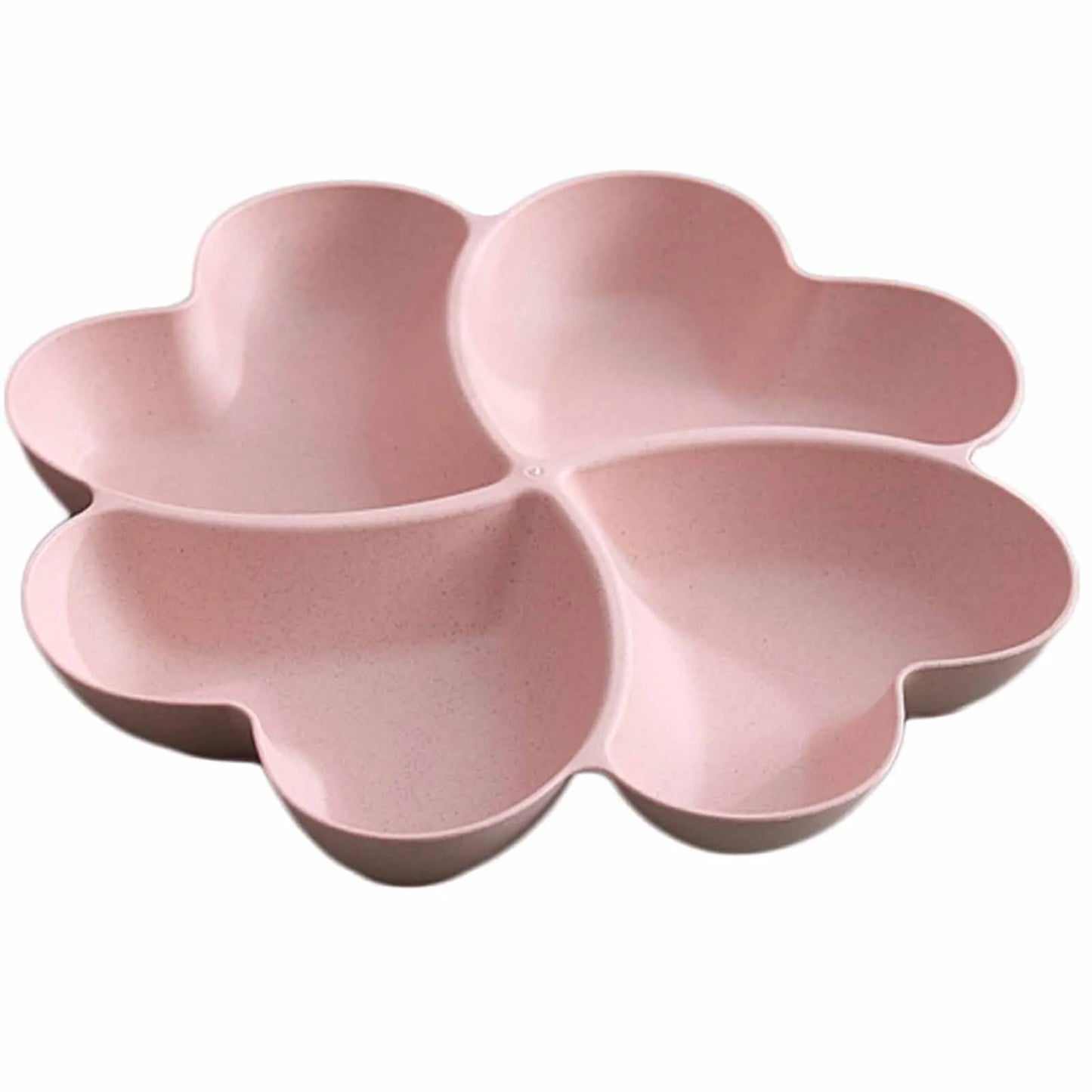 Four-Leaf Clover Snack Plate – Heart Compartment Fruit Tray
