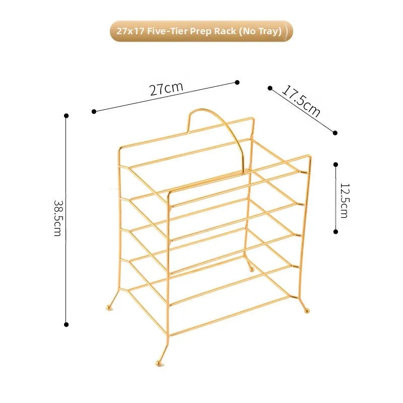 304 Stainless Steel Rectangular Barbecue Rack Portable Design