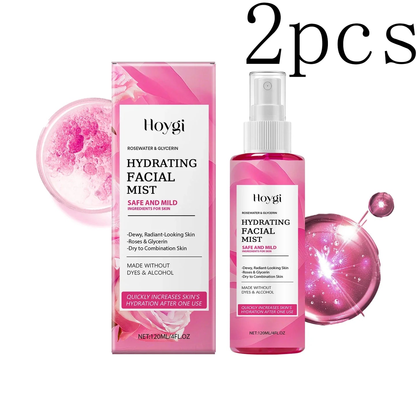 Hoygi Rose Facial Spray – Hydrate, Tone & Minimize Pores