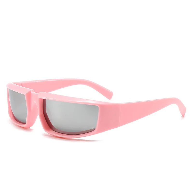 Y2K Cyberpunk Shield Sunglasses | Unisex Retro Futuristic Eyewear
