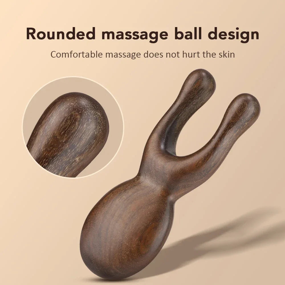 Sandalwood Gua Sha Nose Face Massage Stick – Wooden Tool