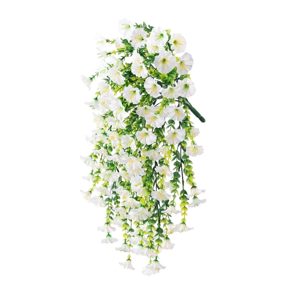 Artificial Hanging Morning Glory Flower Vine Outdoor Garden Porches