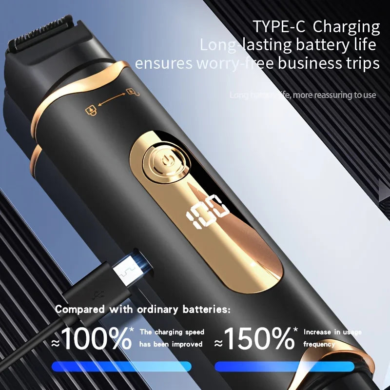 3-in-1 Men's Electric Body & Groin Trimmer | Rechargeable