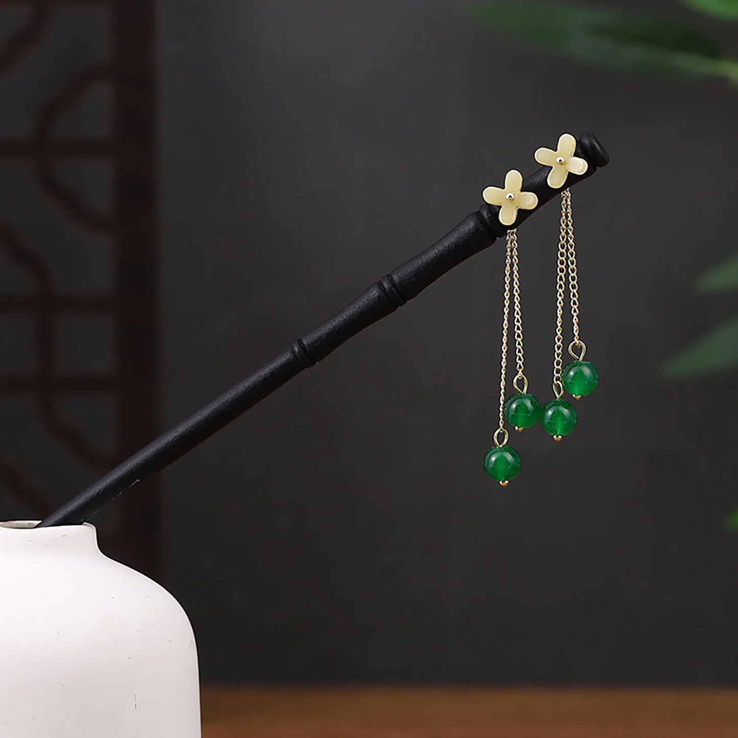 Chinese Style Hair Stick Hairpin Handmade Wood Headpiece Updo Hair Styling Tool for Women Girls Party Head Decor Peaceful Pleasures Health and Wellness 15