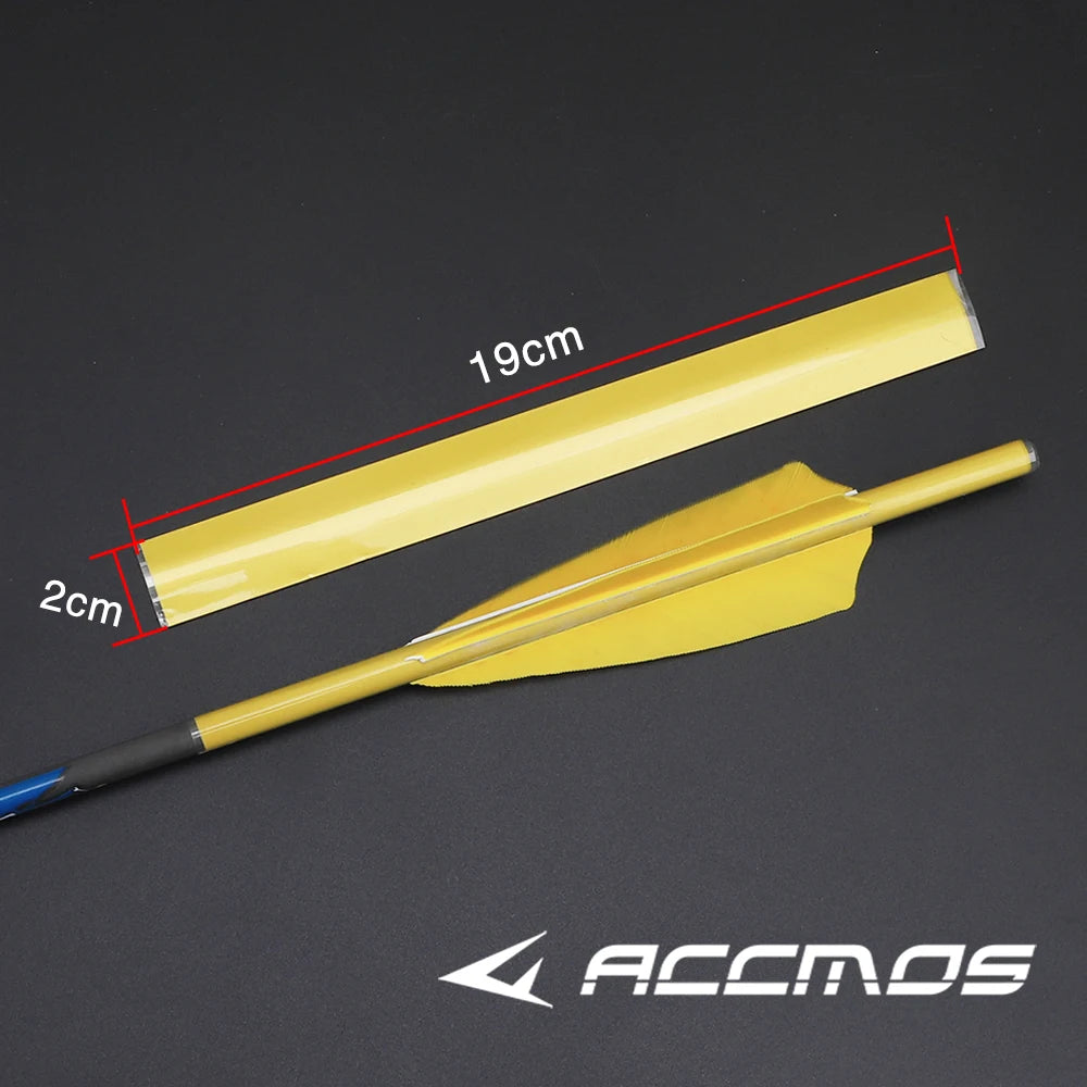 ACCMOS 2 Packs Archery Arrow Sticker Heat Shrinkable Paster Outdoor