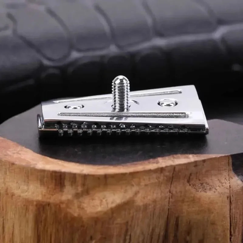 YAQI Top Aggressive Chrome Color Double-edged Mens Slant Safety Razor Head Replacement Accessory Peaceful Pleasures Health and Wellness