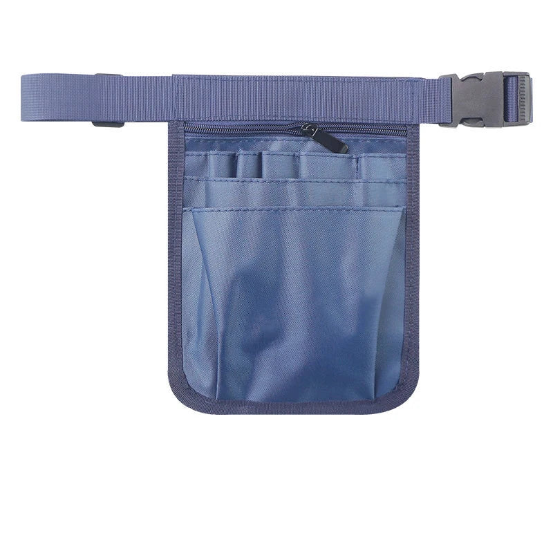 Nursing Adjustable Waist Bag Nurse Tool Storage Bag Hairstylist Makeup Technician Tool Storage Waist Bag Peaceful Pleasures Health and Wellness Navy blue