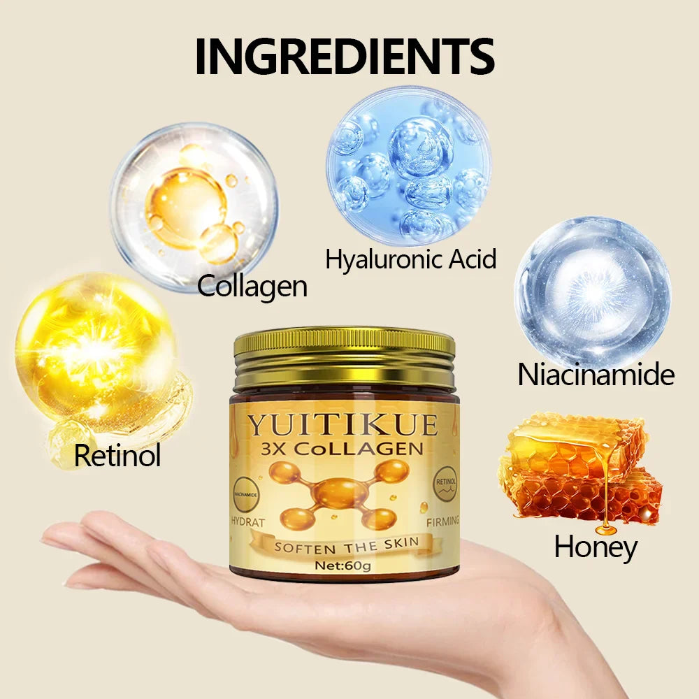 YUITIKUE Collagen Face Cream – Brighten, Lift & Moisturize