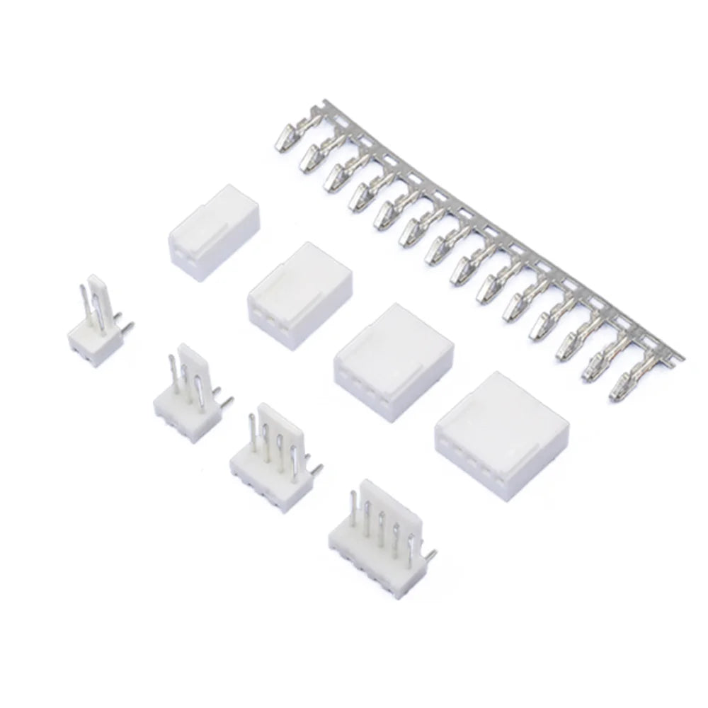 10Sets KF2510 Connector 2.54mm Straight / Curved Pin Header 2/3/4/5/6/7/8/9/10P ( Plug Male + Female + Terminal ) Kit Peaceful Pleasures Health and Wellness Curved pin kits 5P