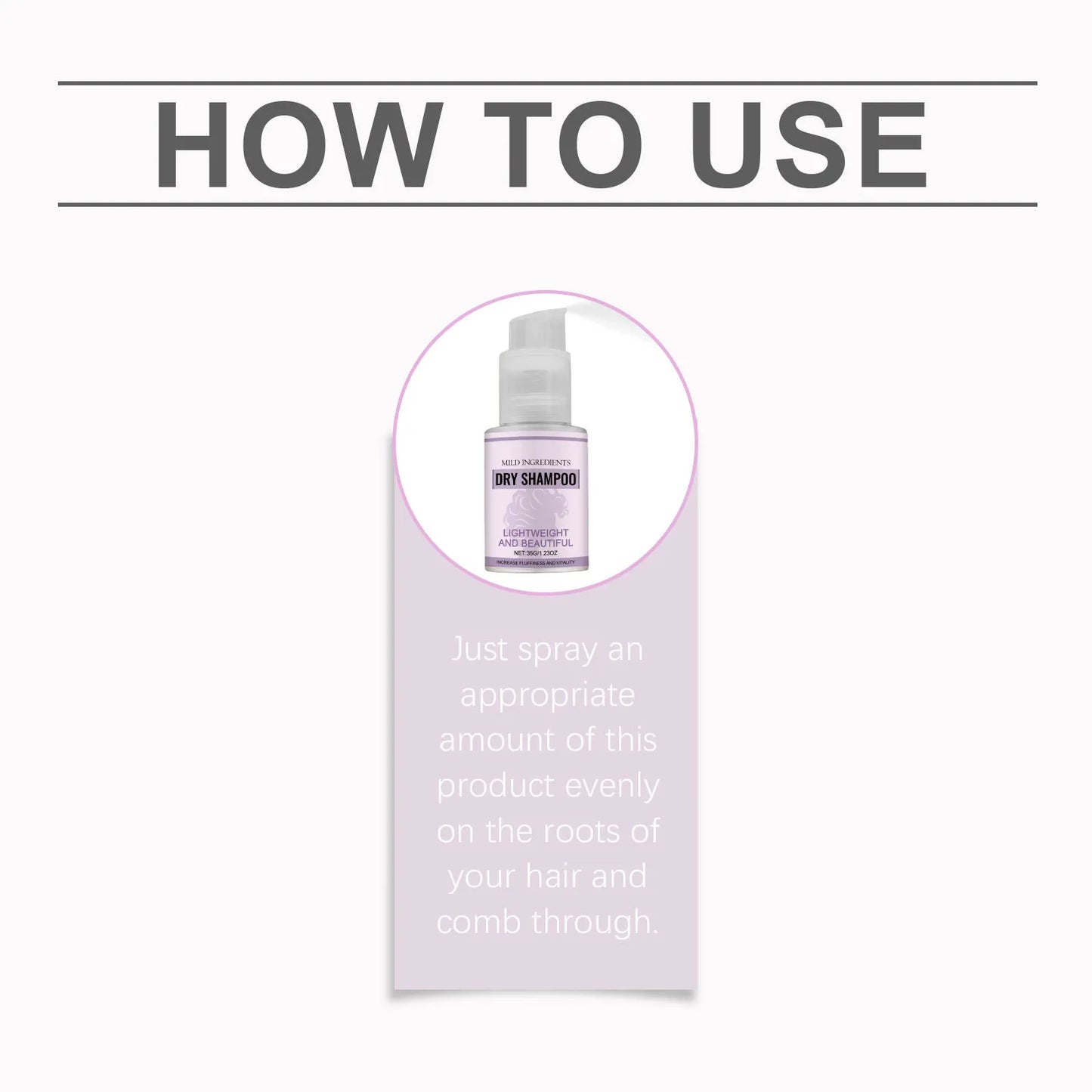 Portable Dry Shampoo Fast Oil Control Lifting Fluffy Hair Root No Rinse Instant Cleaning Travel Friendly Easy Use Dry Hair Spray Peaceful Pleasures Health and Wellness