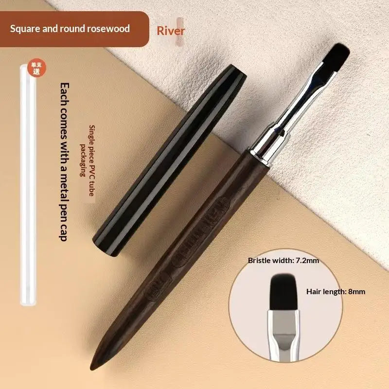 Wood Gel Painting Brush Nail Construct Acrylic Brush For Manicure DIY Builder Tool Brush Pen Professional Gel False Tip Pen Peaceful Pleasures Health and Wellness A4