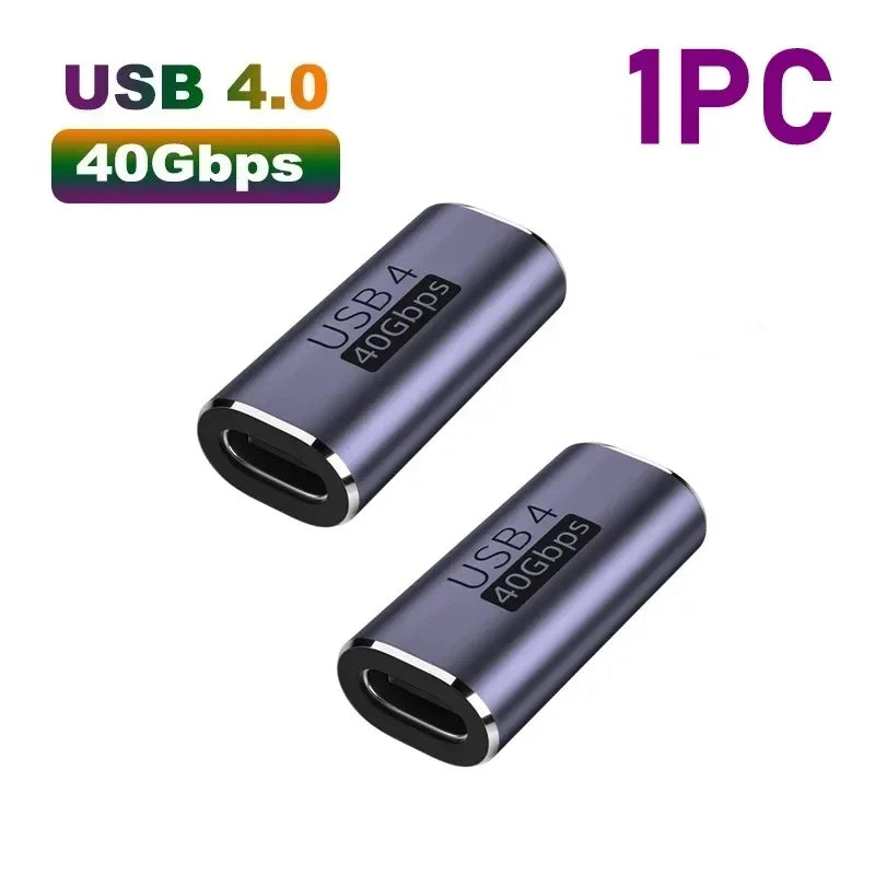 USB-C 90° Angle Adapter 40Gbps 240W Fast Charging – Mac & Tablet
