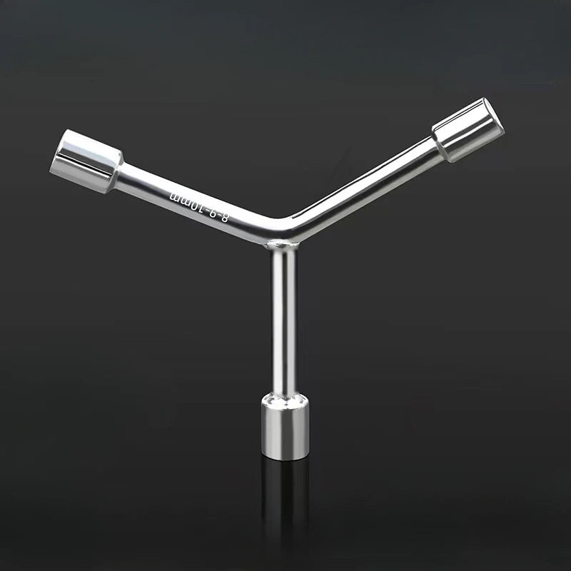 2PCS Y Shape Socket Wrench Bike Allen Wrench Internal Hexagon Wrenches 8/9/10mm 8/10/12mm MTB Road Bicycle Cycling Hex Key Tools Peaceful Pleasures Health and Wellness 1pc Silvery 8-9-10mm