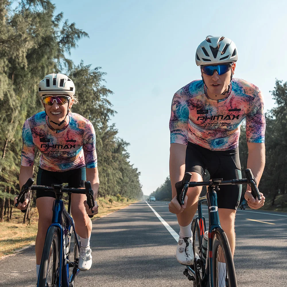 PHMAX Women's Short Sleeve Cycling Jersey | Quick Dry MTB