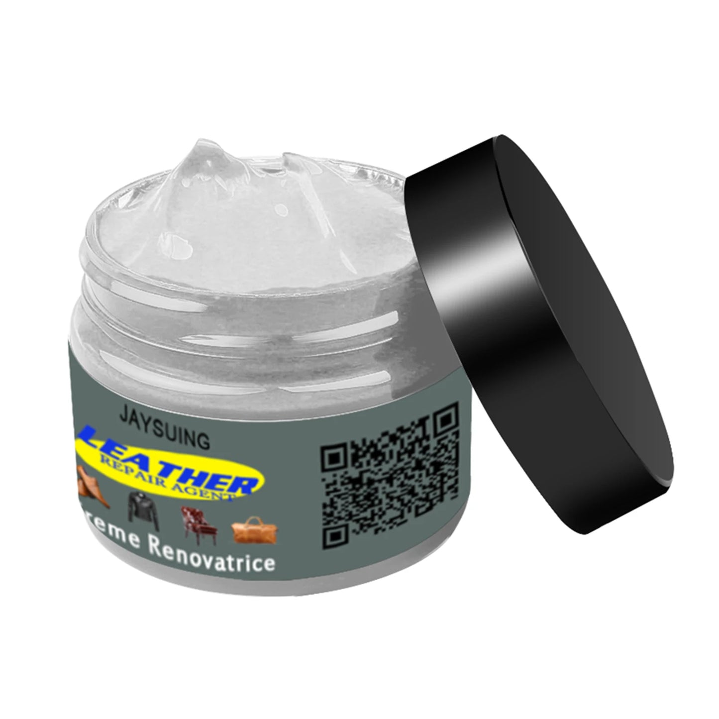 Leather Recoloring Paste Super-fast Drying Leather Repair Gel for Leather & Vinyl Couches Boat Car Seats Furniture Peaceful Pleasures Health and Wellness White