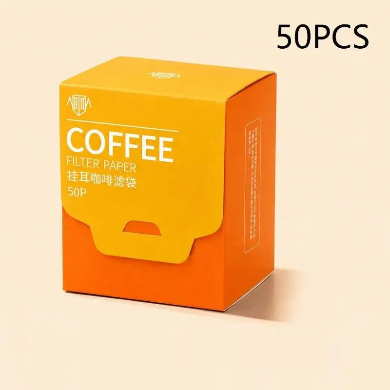 Disposable Hanging Ear Coffee Filters | Food Grade Biodegradable 25/50 Pk Disposable Coffee Filters Peaceful Pleasures Health and Wellness 50PCS