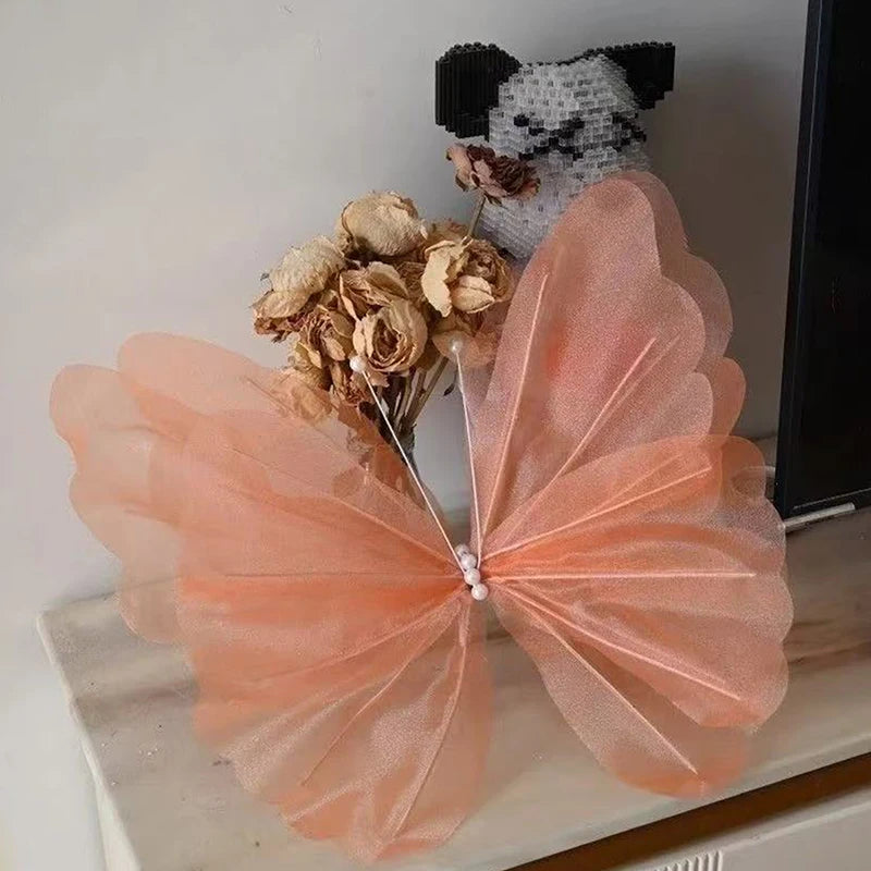 Bendable 5M Styling Tube & 3D Butterfly Wedding Party Decor Party Decoration Prop Peaceful Pleasures Health and Wellness Orange