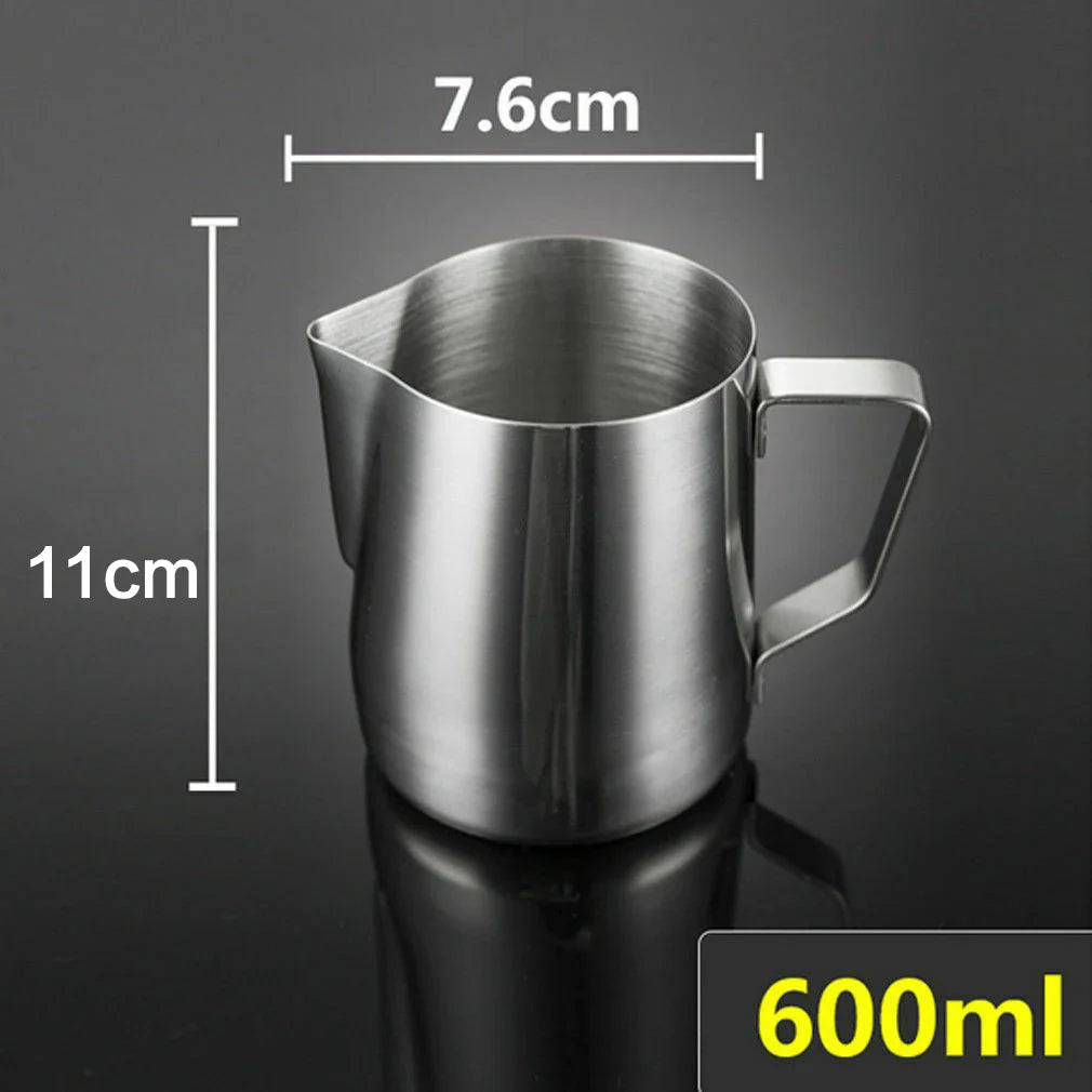 Stainless Steel Milk Frothing Pitcher 100/350/600ml | Latte Art