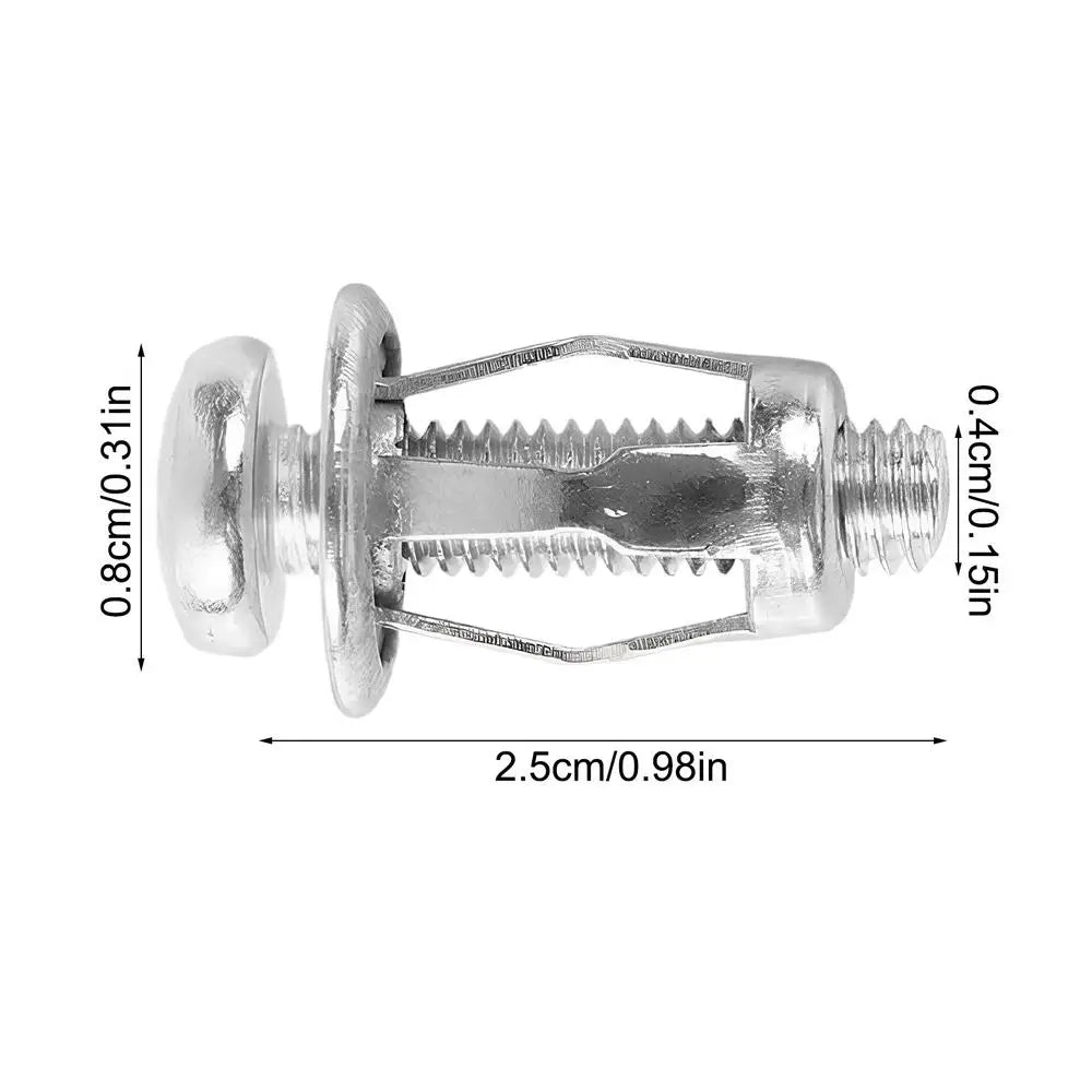 10-Piece Metal Expansion Petal Screws | Home & Auto Bolts