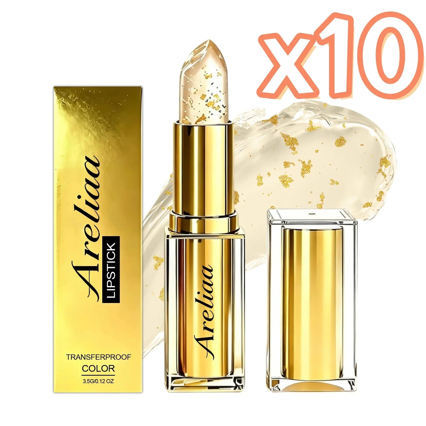 Gold Foil pH Color Changing Lipstick & Moisturizing Lip Balm
