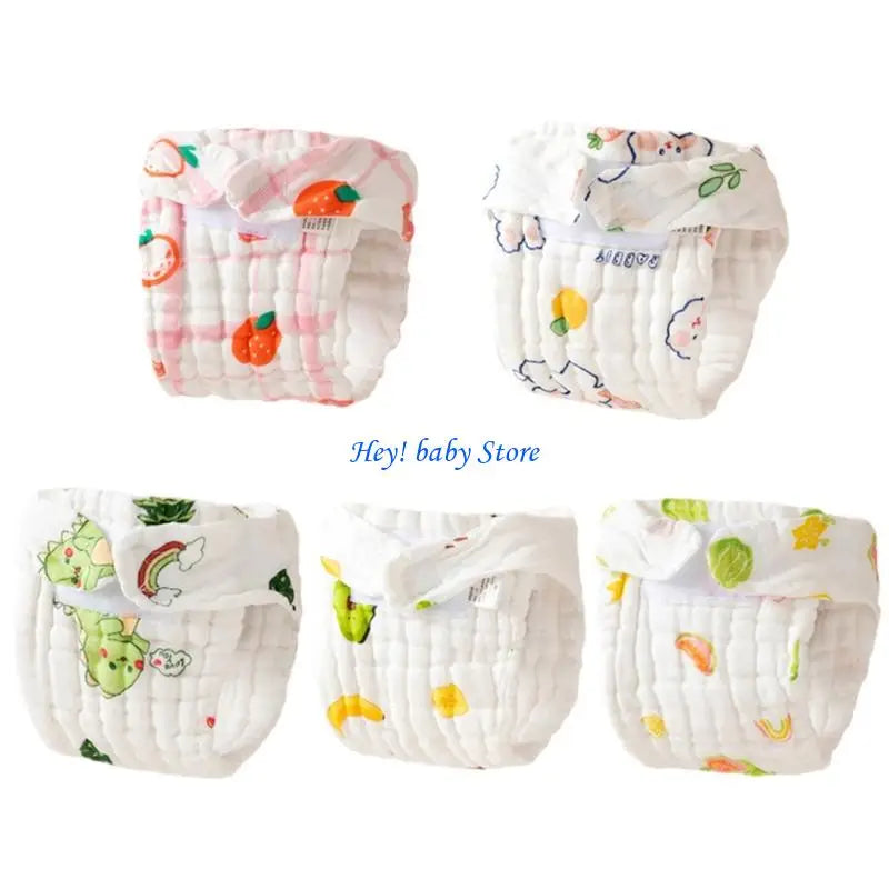 Baby Cotton Gauze Diapers | Soft Breathable Newborn Nappies