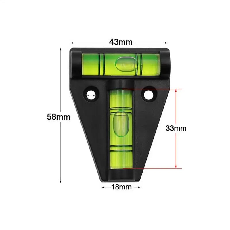 1pc Mini T Type Spirit Level Measurement Instrument Triangular Level T-type calibrator Spirit Bubble Shell Measuring Tools Peaceful Pleasures Health and Wellness