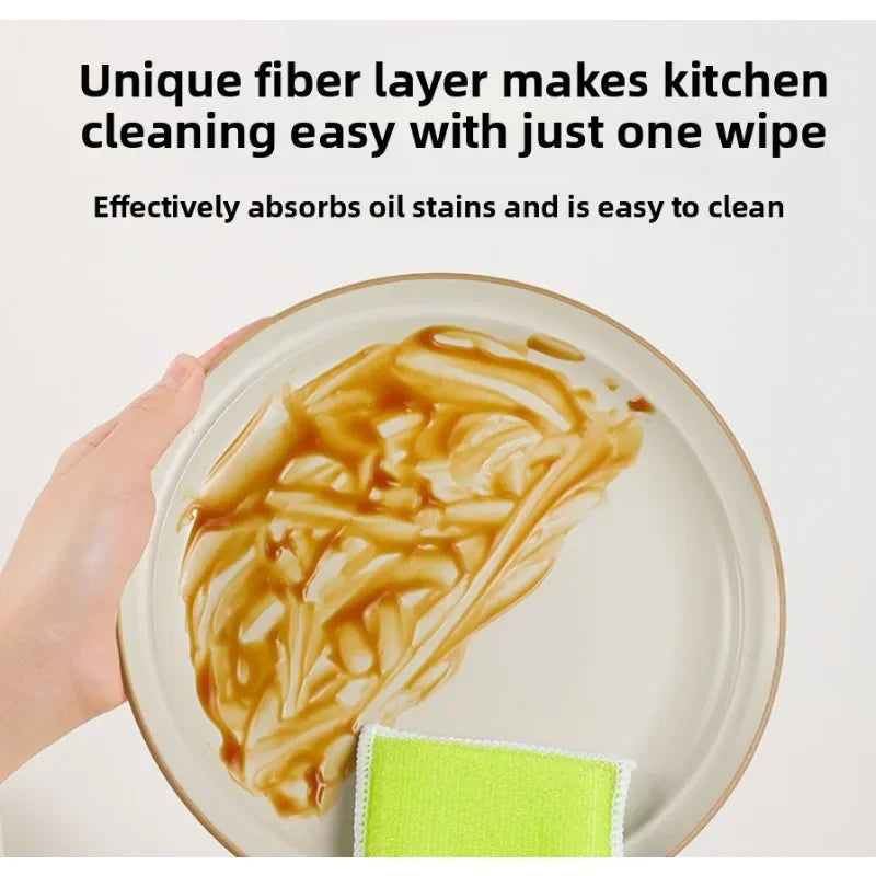 Bamboo Fiber Magic Wipe Dishcloth | Eco Kitchen Scouring Cloth