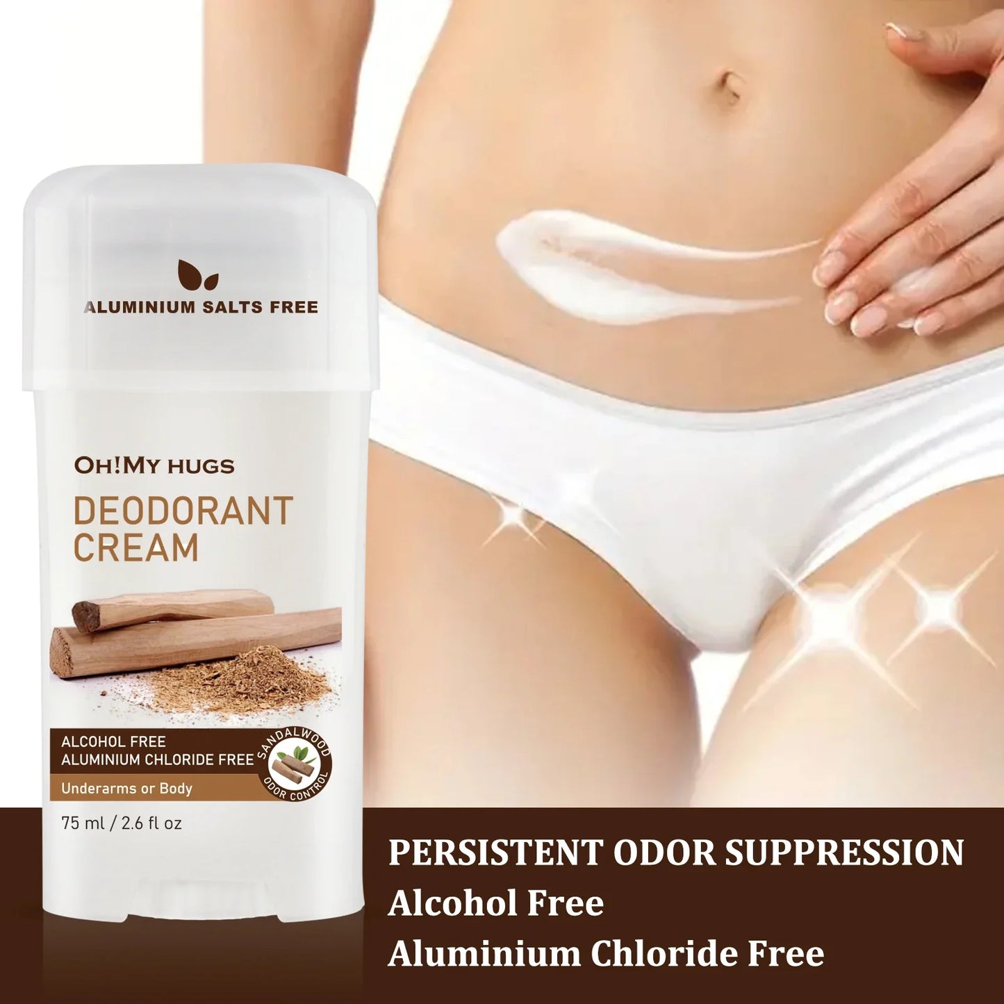 YURHERSU Sandalwood Deodorizing Cream – All-Day Fresh, 75ml