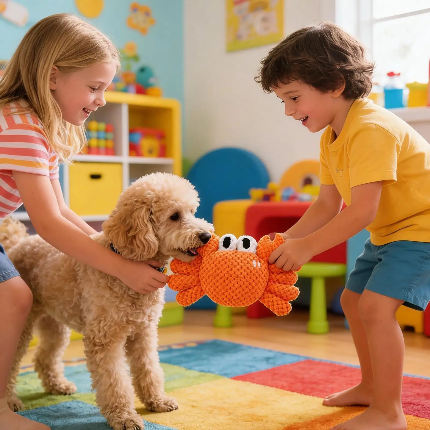 Interactive Squeaky Plush Dog Toy | Puppy Chew & Fetch
