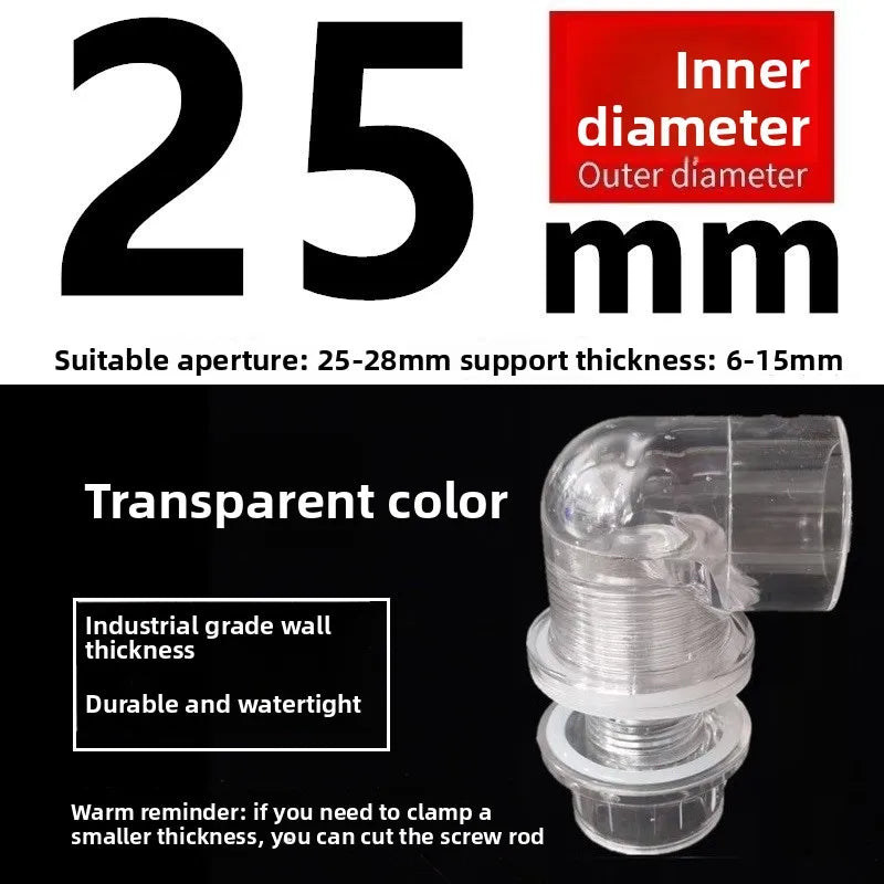 Acrylic Pipe Fittings – Elbow, Tee & End Cap | Fish Tank