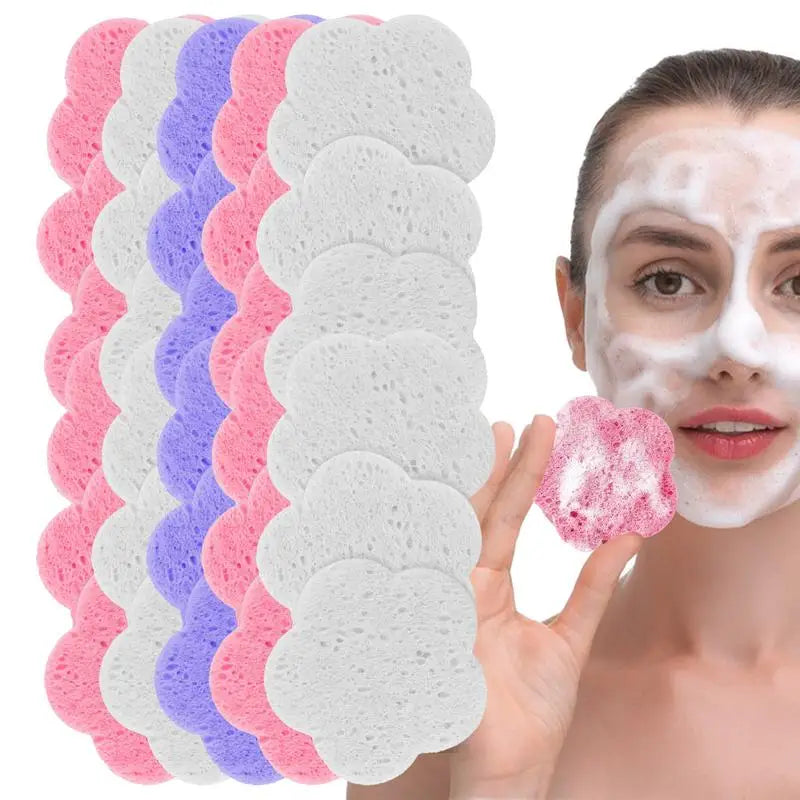 30-Pack Reusable Face Cleansing Pads – Washable Makeup Remover