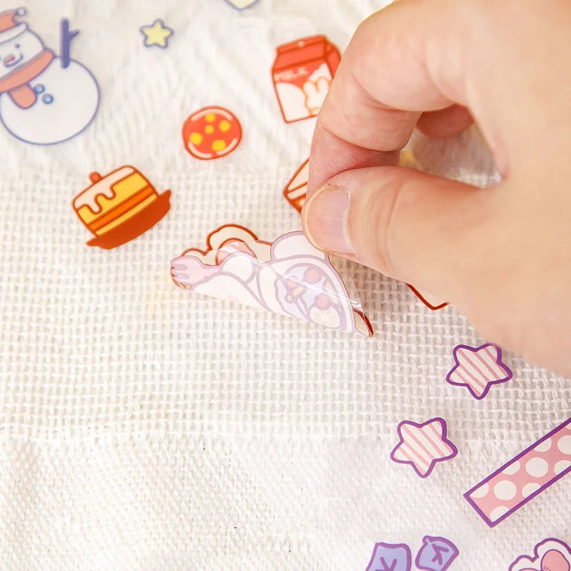 20 Sheets Waterproof Stickers for Kids Toddlers 1000+ Vivid Children Stickers Boys Girls Teachers Reward Craft Scrapbook Gift Peaceful Pleasures Health and Wellness