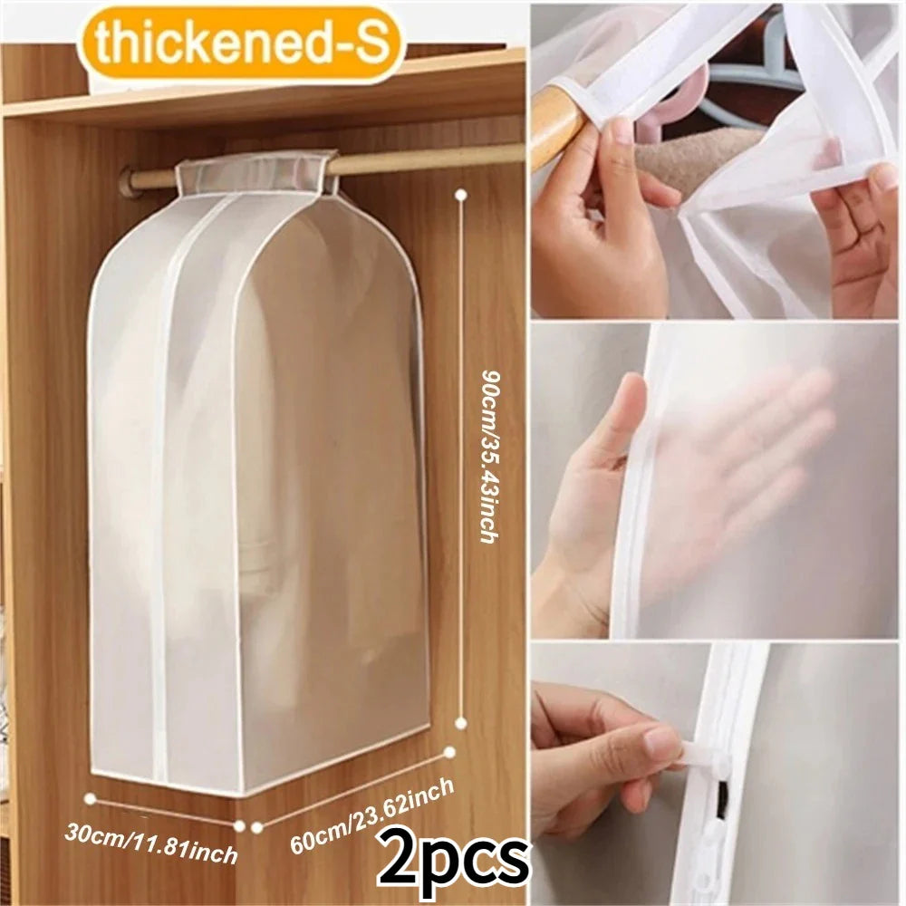 Transparent Garment Dust Cover Bag | Hanging Clothes Protector