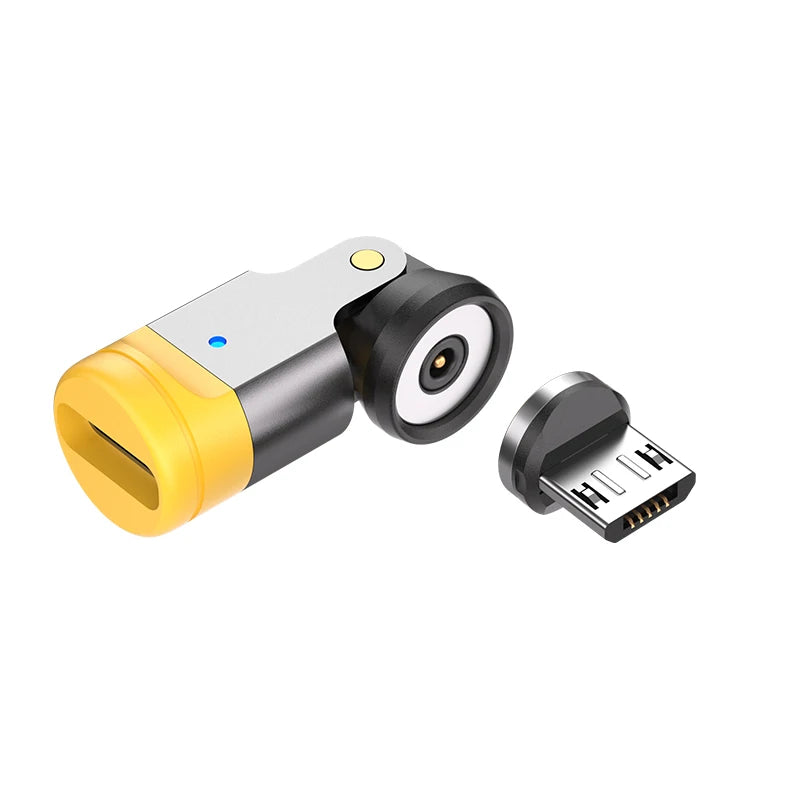 540° Rotating Magnetic USB-C Adapter | 3-in-1 Tips iPhone & Android