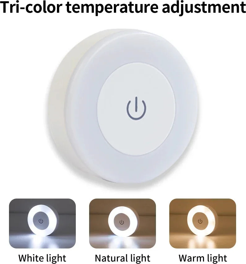 Wireless Rechargeable LED Night Light | Touch Sensor Wall Lamp