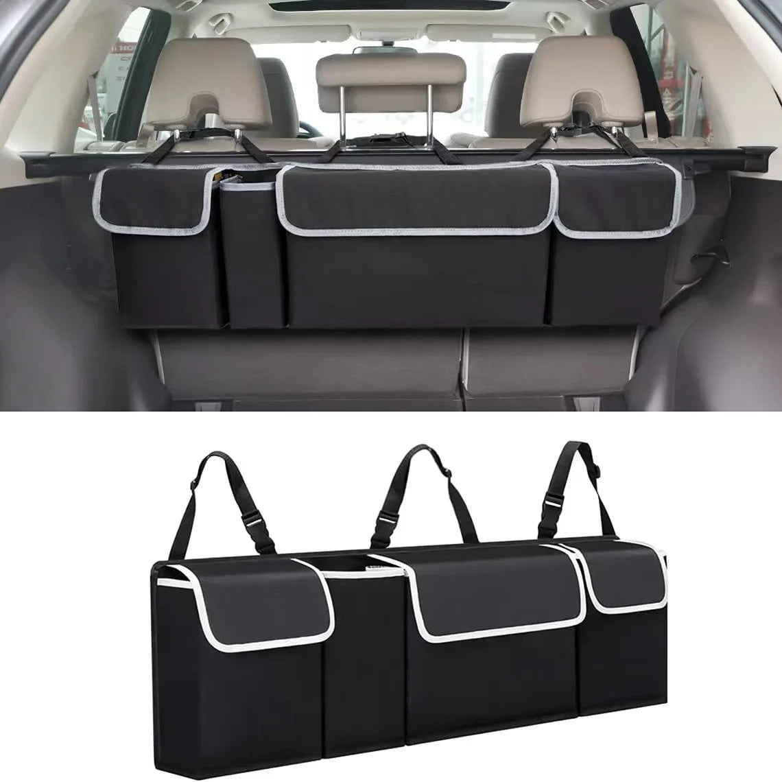Car Seat Back Organizer & Trunk Storage Bag | SUV Mesh