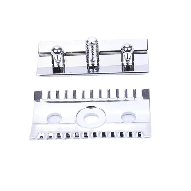 YAQI Chrome Open Comb Shaving Razor Head for Men Lightweight Design with 0.20mm Blade Gap for Smooth Shaving Experience Peaceful Pleasures Health and Wellness