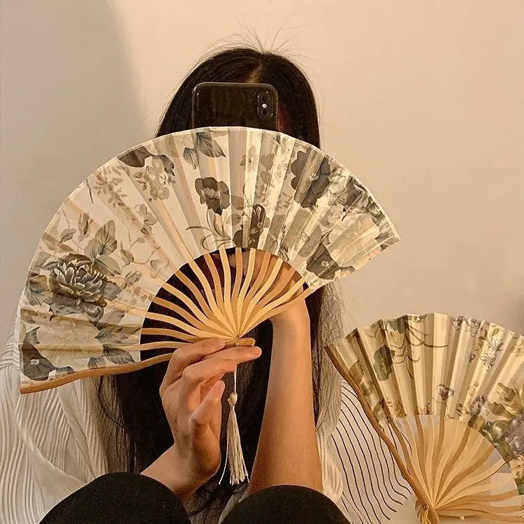 Chinese Folding Fan – Traditional Style Summer & Photo Prop