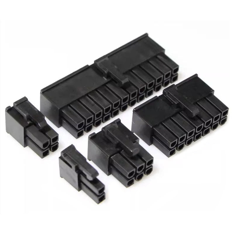 10pcs/Lot 5557-R 5557 4.2mm Black Automotive Wiring Harness Connector Male 2 - 24 Pin for PC/Computer Graphics Card PCI-E Power Peaceful Pleasures Health and Wellness
