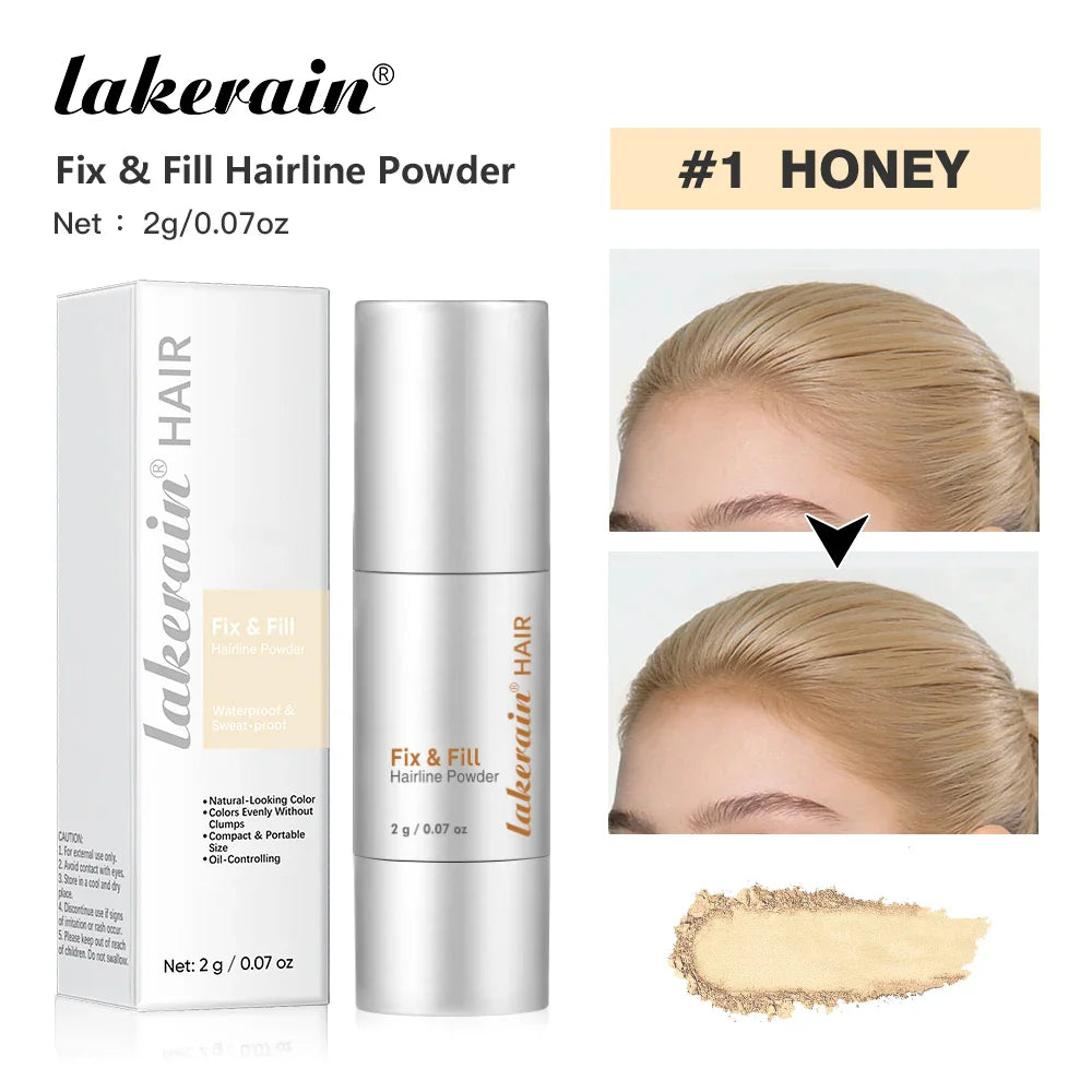 Lakerain Waterproof Hairline Powder – Natural, Sweat-Proof Fill