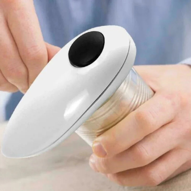 Electric Can Opener Multifunctional Plastic Bottle Opener Kitchen Small Tool Safety Smooth Jar Bottle Opener Without Battery Peaceful Pleasures Health and Wellness