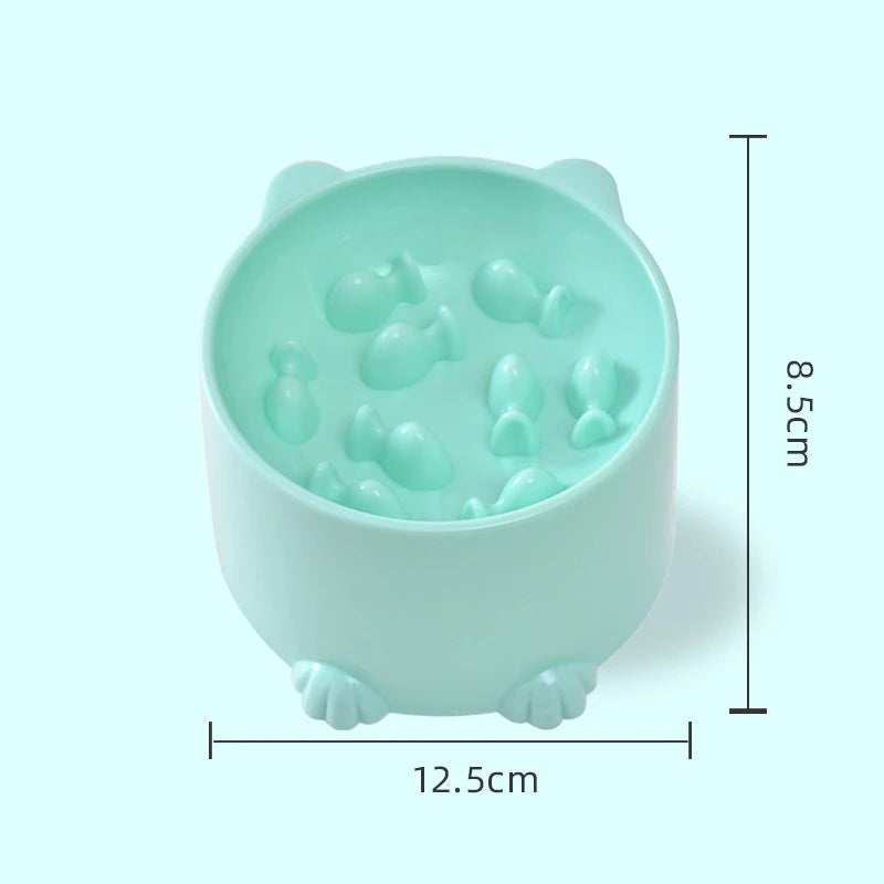 Slow Feeder Dog & Cat Bowl | Puzzle Dish for Fast Eaters