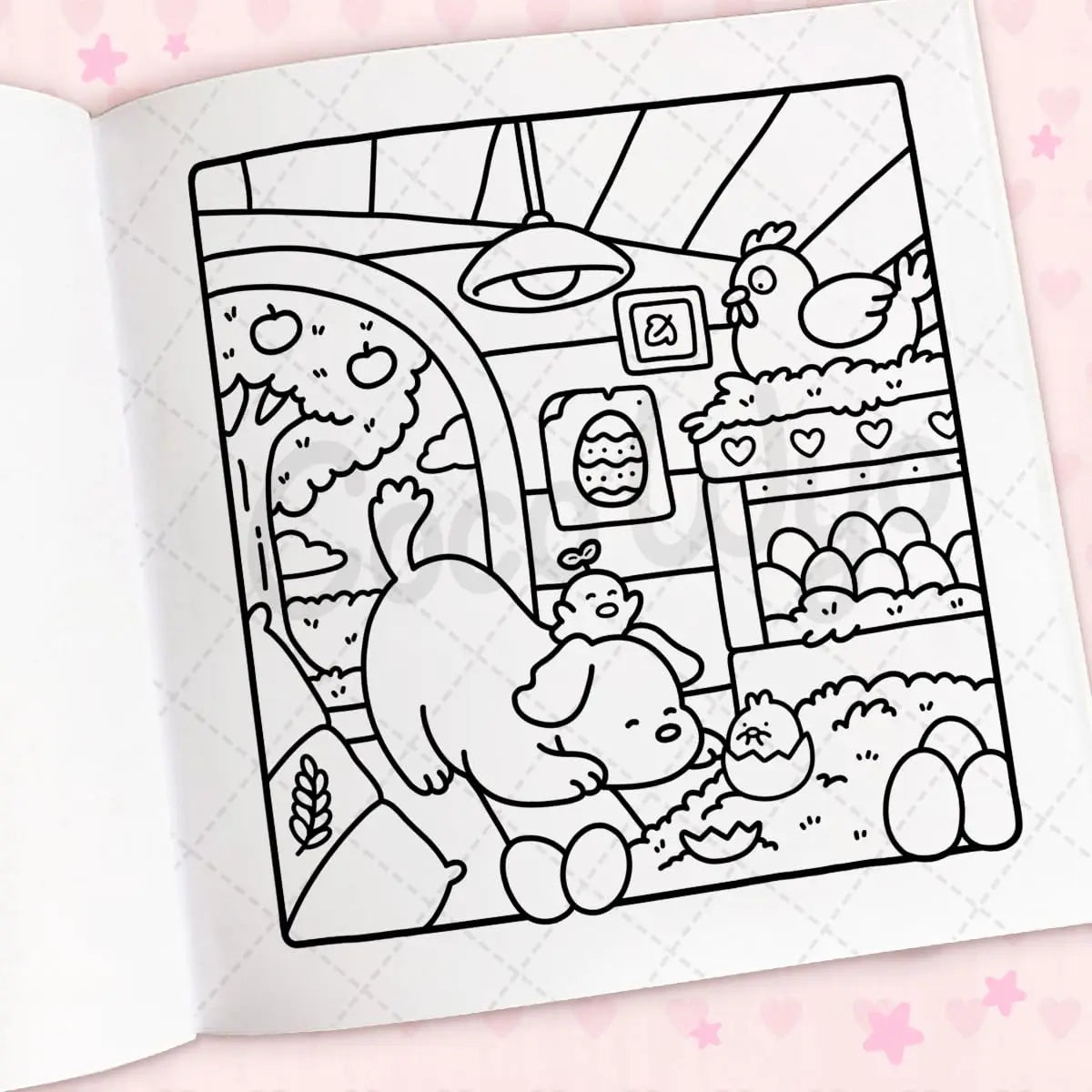 Bview Art Cozy Cuties Coloring Book Adults Kids Spaces