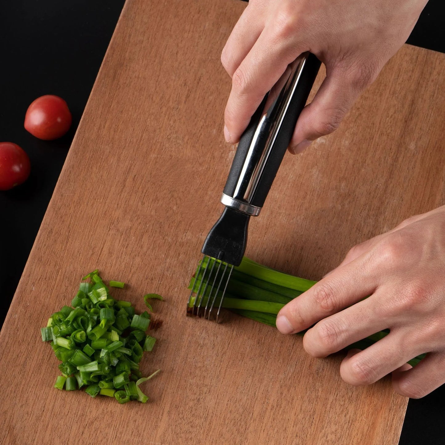 Multi Functional Scallion Shred Cutting Stainless Steel Scallion Artifact for Kitchen Household Use Scallion Cutting Tool Slicer Peaceful Pleasures Health and Wellness B 6 pieces