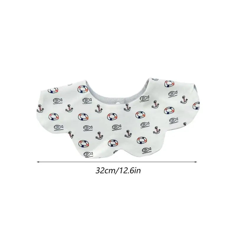 Reversible Cotton Baby Bib | Double-Sided Petal Drool Bib