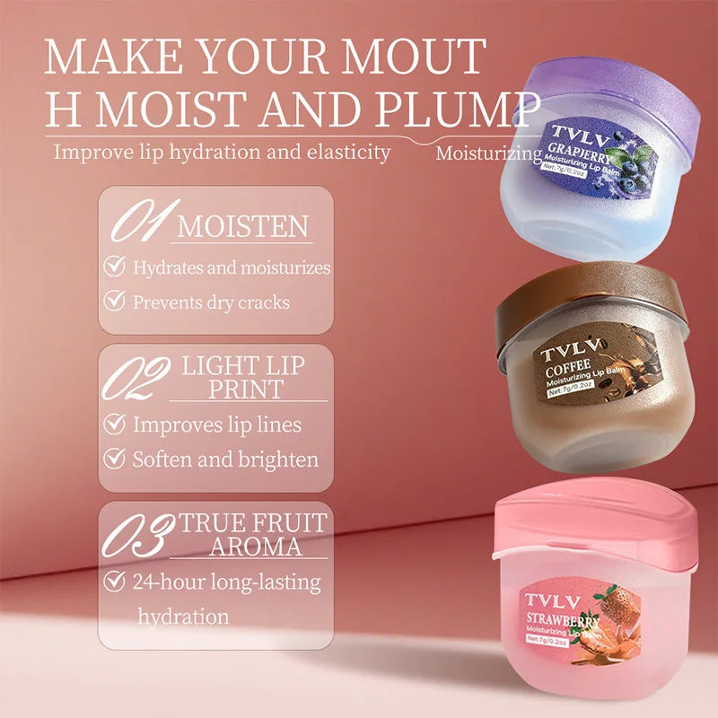 8-Piece Fruit Lip Balm Set | Moisturizing Anti-Cracking Lip Care