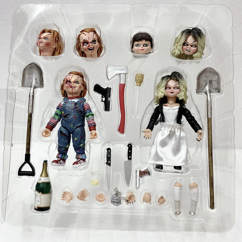 NECA Bride Chucky Tiffany Action Figure Gets Lucky Horror Toys