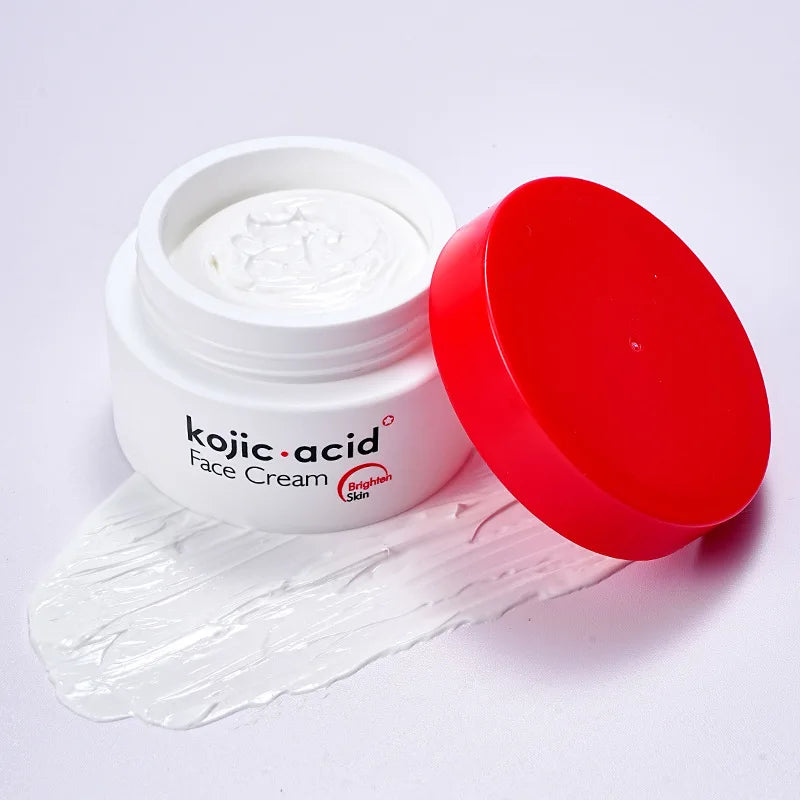 Kojic Acid Cream Skin Whitening Cream Anti Aging Brighten Fade Stubborn Dark Spots Moisturiz Nourish Facial Skin Care With Soap Peaceful Pleasures Health and Wellness